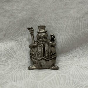 NIB Pewter Snowman Pin